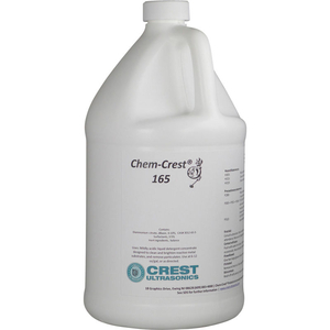CHEM CREST 165 CITRIC ACID WASH SOLUTION - 4 X 1 GALLON BOTTLE - CREST ULTRASONIC by Crest Ultrasonics