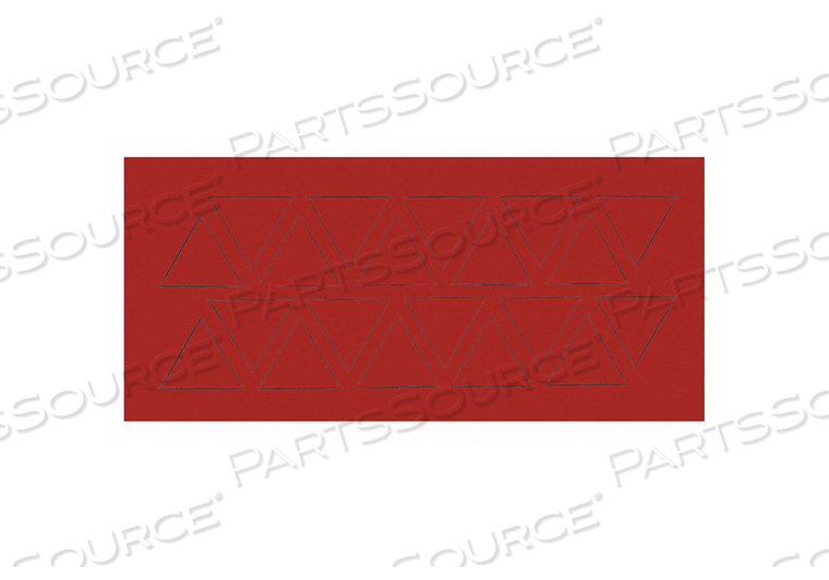 MAGNETIC TRIANGLES 3/4 IN W RED PK20 by Magna Visual