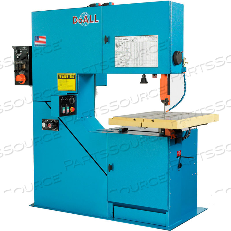 VERTICAL CONTOUR BAND SAW - 36" X 12" MACHINE CAP. 