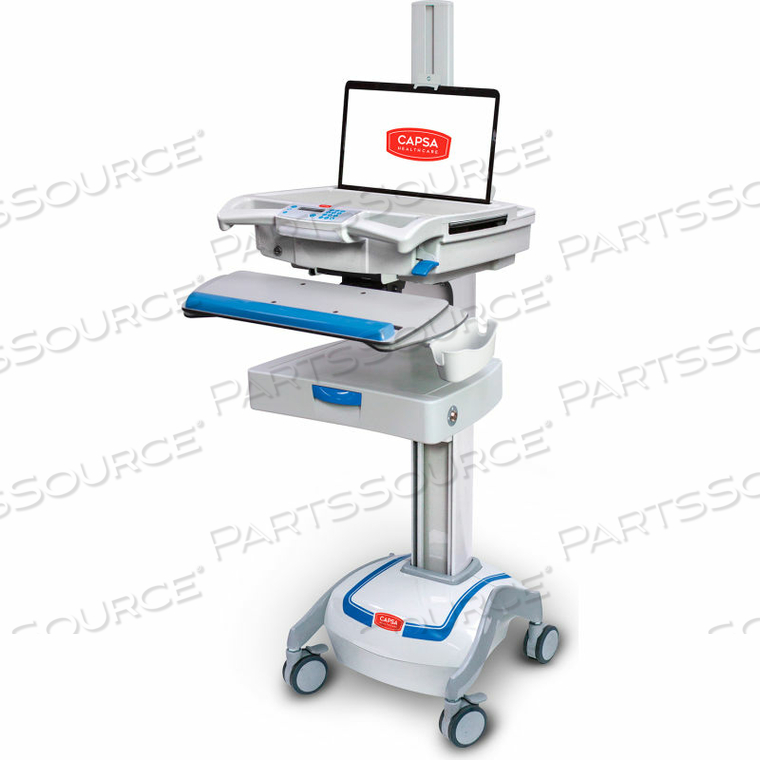 M38E NON-POWERED POINT OF CARE MOBILE LAPTOP CART WITH 3" DRAWER 