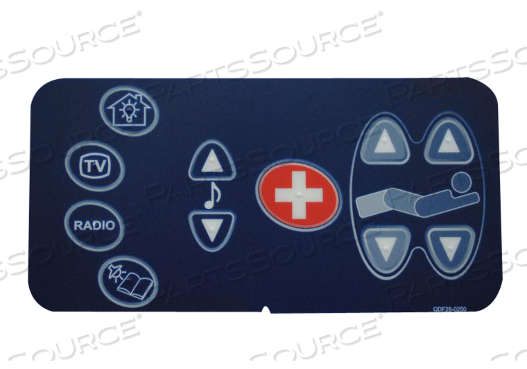 LABEL, RIGHT, PATEINT CONTROL, FOR USE WITH: FOR MODEL FL28EX GOBED® II MEDSURG BED by Stryker Medical