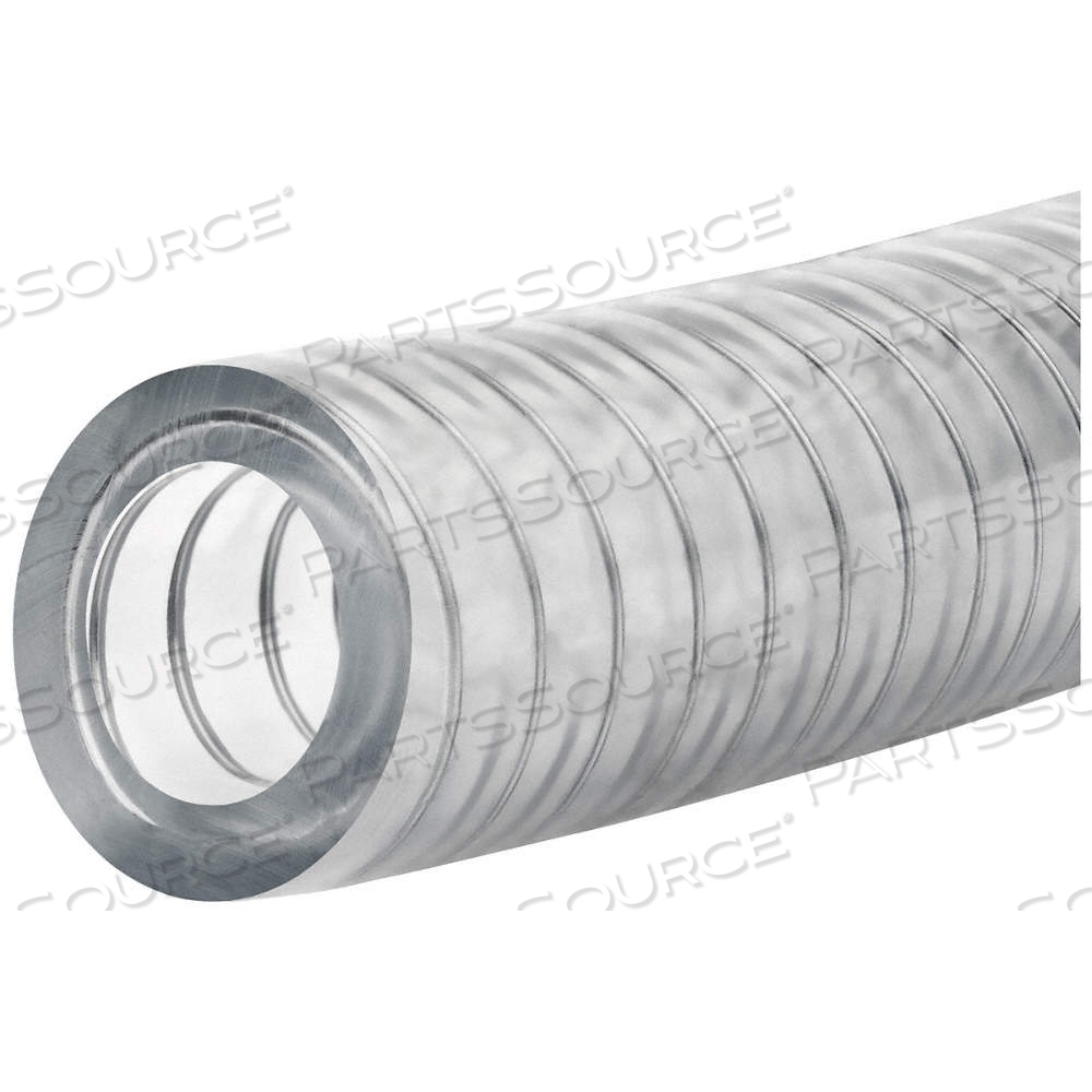 TUBING, PVC, 20 MM INSIDE DIA, 29 MM OUTSIDE DIA, 1 FT LG, CLEAR, SPRING STEEL WIRE by Approved Vendor