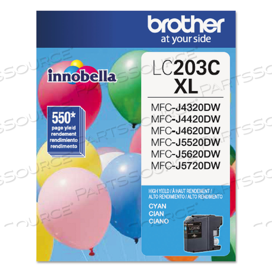 INK CARTRIDGE HIGH YIELD CYAN by Brother