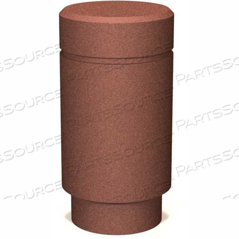 B-3 ROUND CONCRETE BOLLARD, 18" DIA X 35" H, TYPE A MOUNT, SAND 