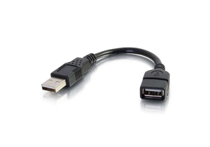 CABLE, BLACK, USB-A FEMALE, USB-A MALE, 6 IN, 0.052 LB by Legrand AV (C2G) CABLE, BLACK, USB-A FEMALE, USB-A MALE, 6 IN, 0.052 LB by Legrand AV (C2G)