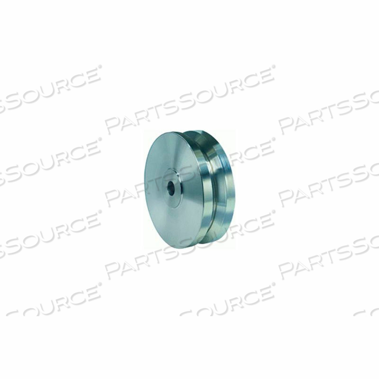 STAINLESS V-GROOVE WHEEL 5 X 2 - 3/4" PLAIN BEARING 