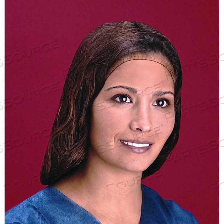 LIGHTWEIGHT NYLON HAIRNET, 100% LATEX FREE, DARK BROWN, 22", 144/BOX, 10 BOXES/CASE by Keystone Safety LIGHTWEIGHT NYLON HAIRNET, 100% LATEX FREE, DARK BROWN, 22", 144/BOX, 10 BOXES/CASE by Keystone Safety