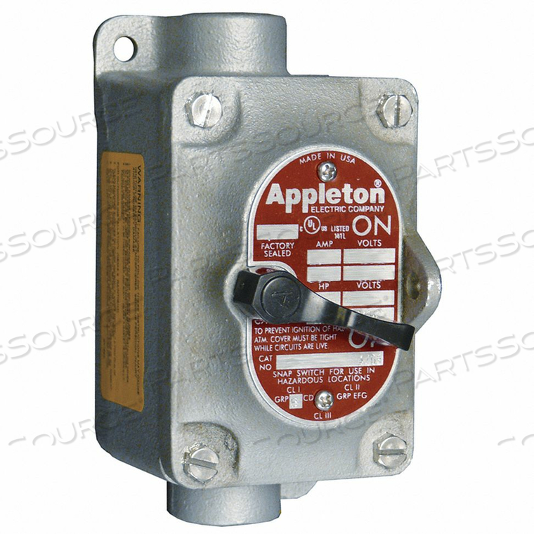 EXPLOSION-PROOF SWITCH 1-POLE 30A 120/277VAC by Appleton Electric
