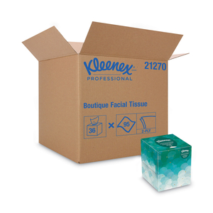 BOUTIQUE WHITE FACIAL TISSUE FOR BUSINESS, POP-UP BOX, 2-PLY, 95 SHEETS/BOX, 36 BOXES/CARTON by Kleenex