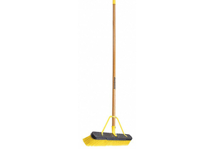 PUSH BROOM HEAD AND HANDLE 24 YELLOW by Quickie