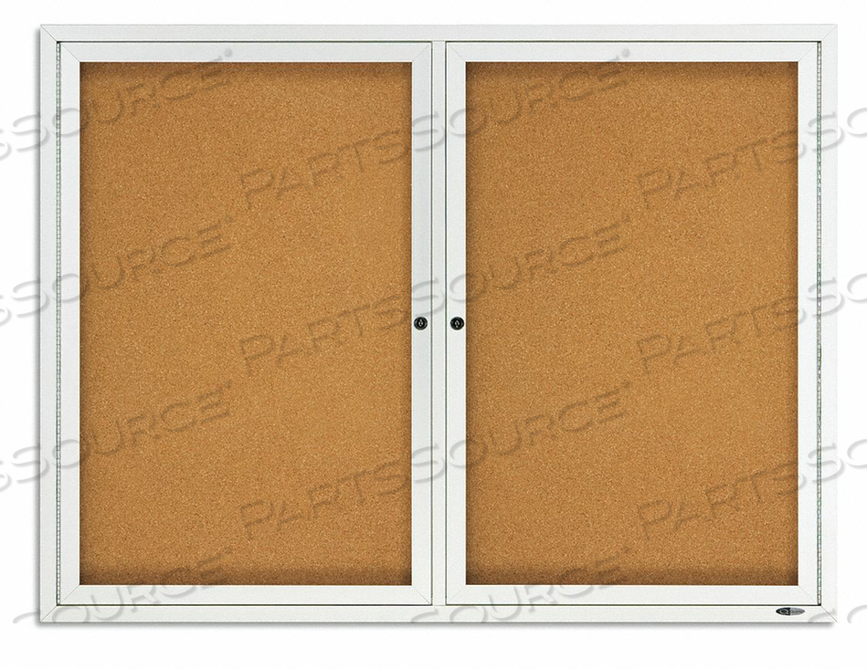 ENCLOSED BULLETIN BOARD 36 X 48 by Quartet