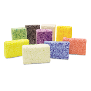 SQUISHY FOAM CLASSPACK, 9 ASSORTED COLORS, 36 BLOCKS by Creativity Street