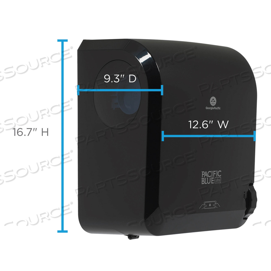 PACIFIC BLUE ULTRA PAPER TOWEL DISPENSER, MECHANICAL, 12.9 X 9 X 16.8, BLACK by Georgia-Pacific