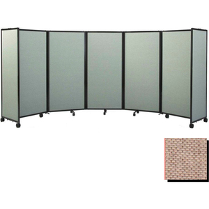 PORTABLE MOBILE ROOM DIVIDER, 5'X14' FABRIC, RYE by Versare Solutions, Inc.