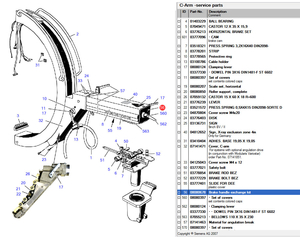 EXCHANGE KIT, BRAKE HANDLE EXCHANGE KIT, FOR USE WITH: FOR C-ARM MACHINE by Siemens Medical Solutions