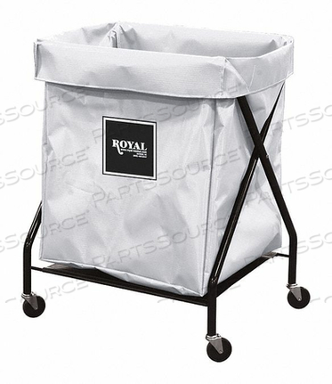 X-FRAME CART 8 BU WHITE VINYL by Royal Basket Trucks
