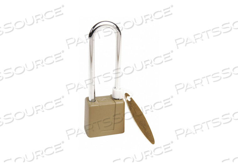 KEYED PADLOCK 3/4 IN RECTANGLE GREEN by CCL