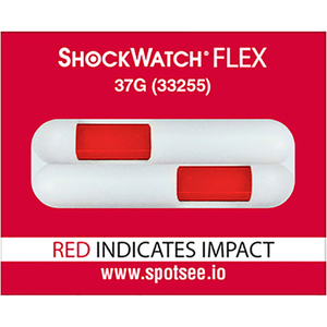 SPOTSEE FLEX DOUBLE TUBE IMPACT INDICATORS, 37G RANGE, 100/BOX by Shockwatch Inc