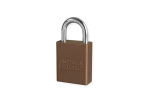 D1917 LOCKOUT PADLOCK KA BROWN 1-7/8 H by American Lock