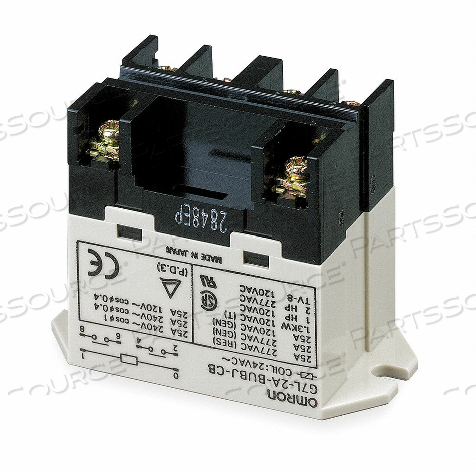 H8120 ENCLOSED POWER RELAY 6 PN 120VAC DPST-NO by Omron - Electronic Division