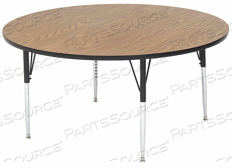 ACTIVITY TABLES, 48"L X 48"W, STANDARD HEIGHT, ROUND - MEDIUM OAK by Correll