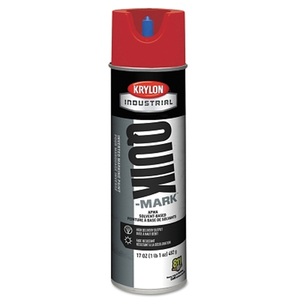 QUIK-MARK APWA SOLVENT-BASED INVERTED MARKING PAINT, 17 OZ AEROSOL CAN, RED by Krylon