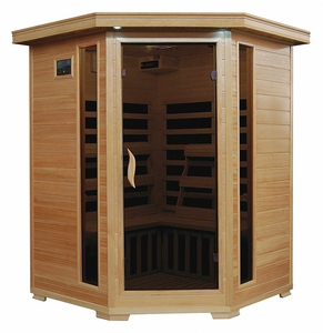 SAUNA CORNER 3 PPL CARBON HEATER HEMLOCK by Radiant Health Saunas