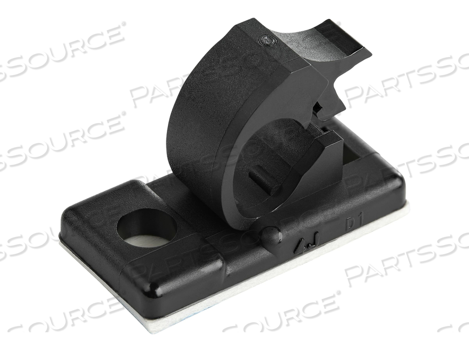 100 ADHESIVE CABLE MANAGEMENT CLIPS BLACK, NETWORK/ETHERNET/OFFICE DESK/COMPUTER CORD ORGANIZER, STICKY CABLE/WIRE HOLDERS, NYLON SELF ADHES by StarTech.com Ltd.