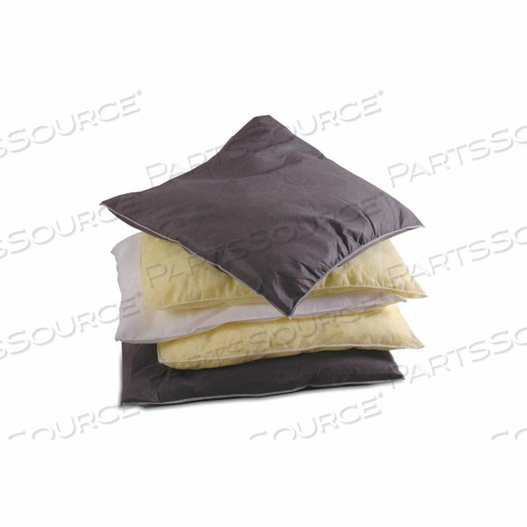 ABSORBENT PILLOWS, OIL ONLY, 18" X 24", 15/PACK 