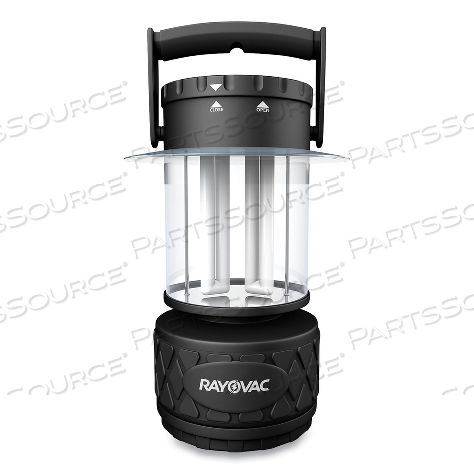 SPORTSMAN FLUORESCENT LANTERN, 8 D BATTERIES (SOLD SEPARATELY), BLACK 