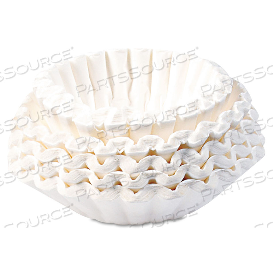 FLAT BOTTOM COFFEE FILTERS, 12 CUP SIZE 
