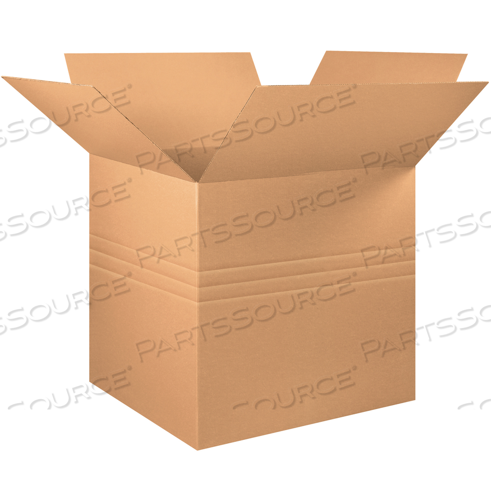 MULTI-DEPTH CORRUGATED BOXES, 36" X 36" X 36", KRAFT, 5/BUNDLE by BOX Partners (Box Acquisitions, LLC)