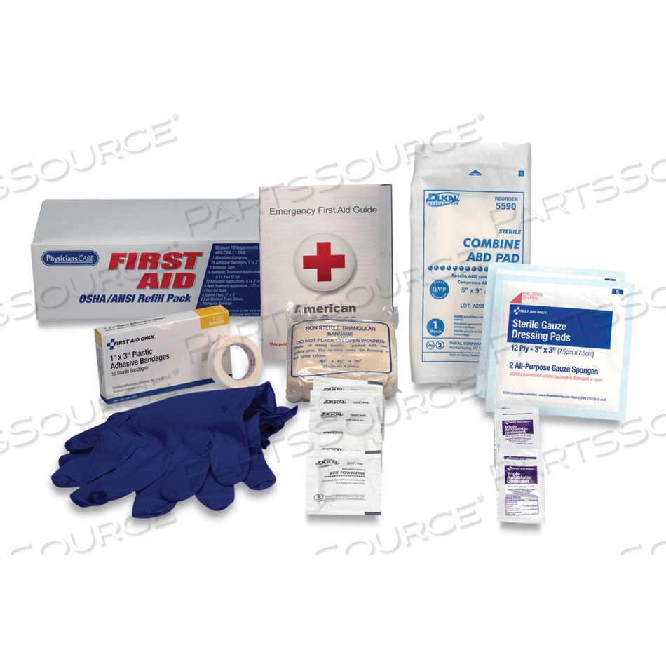 OSHA FIRST AID REFILL KIT, 41 PIECES/KIT by Physicianscare