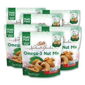 OMEGA-3 NUT MIX, 1 OZ POUCH, 7 POUCHES/PACK, 6 PACKS/BOX by Nature's Garden