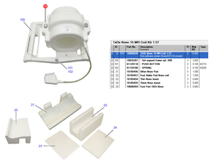 1.5T 15-CHANNEL TRANSMIT RECEIVE KNEE COIL by Siemens Medical Solutions