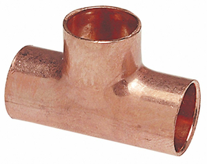 BULLHEAD TEE WROT COPPER 3/8 X3/8 X1/2 by Nibco