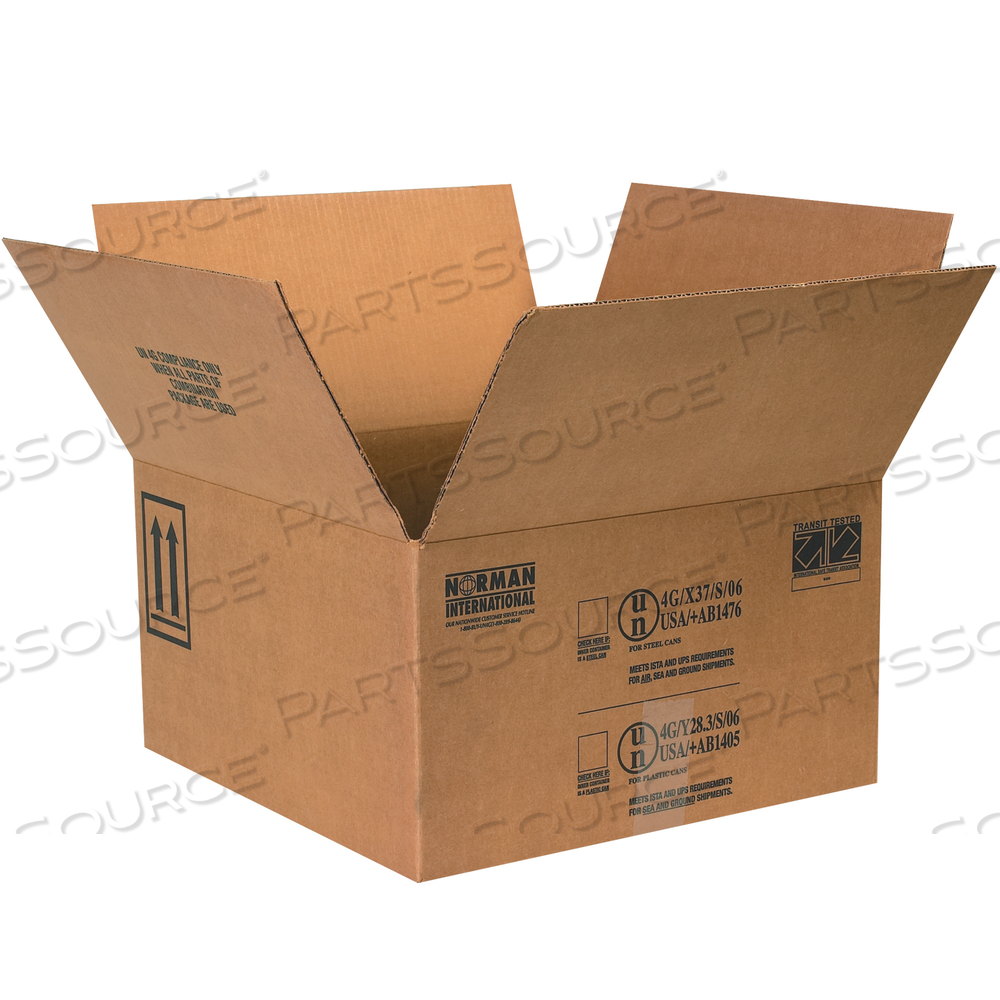 PAINT CAN BOXES, 4 - 1 GALLON, 17" X 17" X 9 5/16", KRAFT, 10/BUNDLE by BOX Partners (Box Acquisitions, LLC)