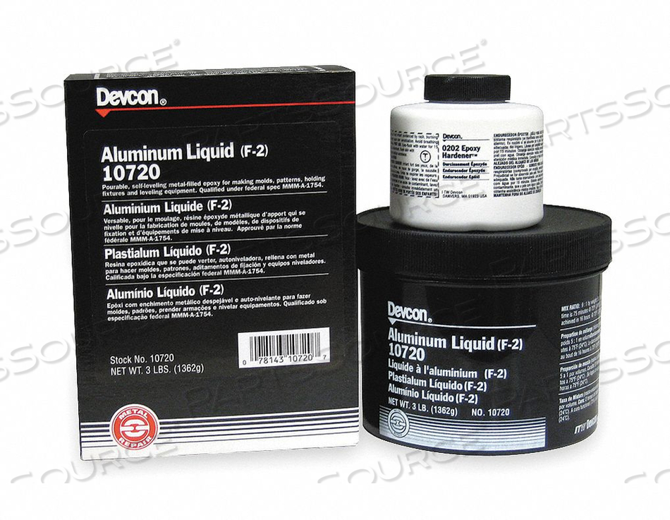 POURABLE EPOXY ALUMINUM 3 LB. by Devcon POURABLE EPOXY ALUMINUM 3 LB. by Devcon
