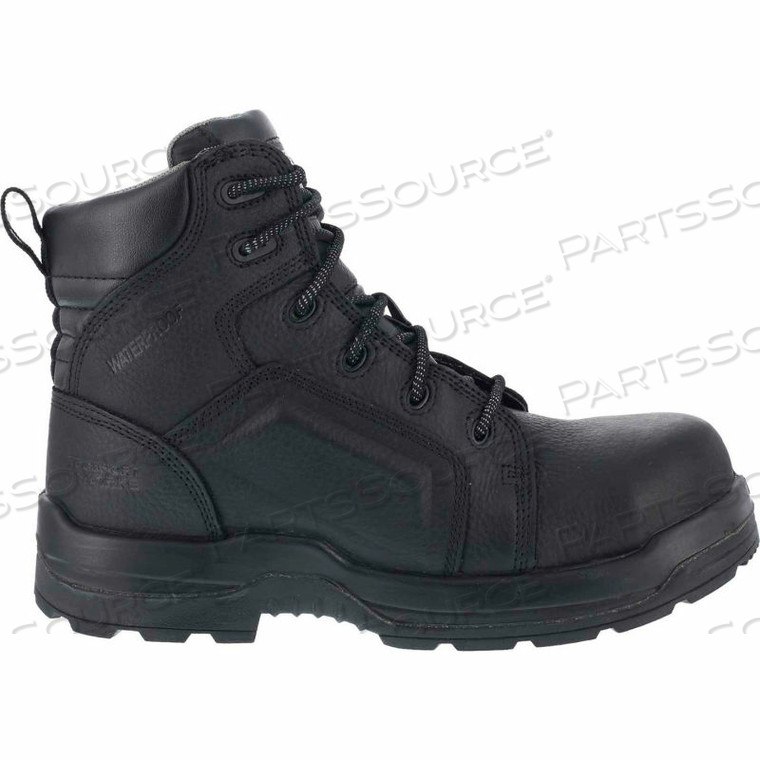 RK6635 MEN'S MORE ENERGY 6" LACE TO TOE WATERPROOF WORK BOOT, BLACK, SIZE 6 W 