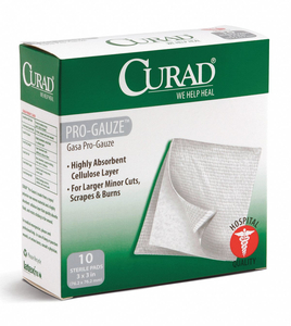 GAUZE PAD STERILE WHITE PK10 by Curad