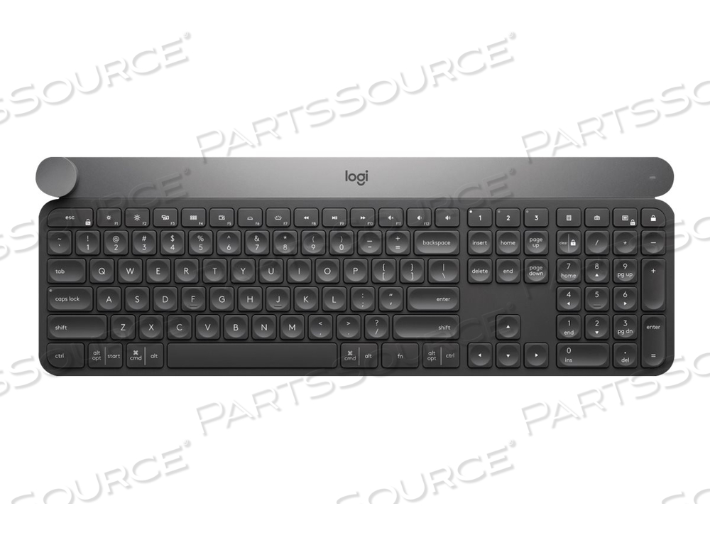 LOGITECH CRAFT ADVANCED WITH CREATIVE INPUT DIAL - KEYBOARD - BACKLIT - BLUETOOTH, 2.4 GHZ by Logitech