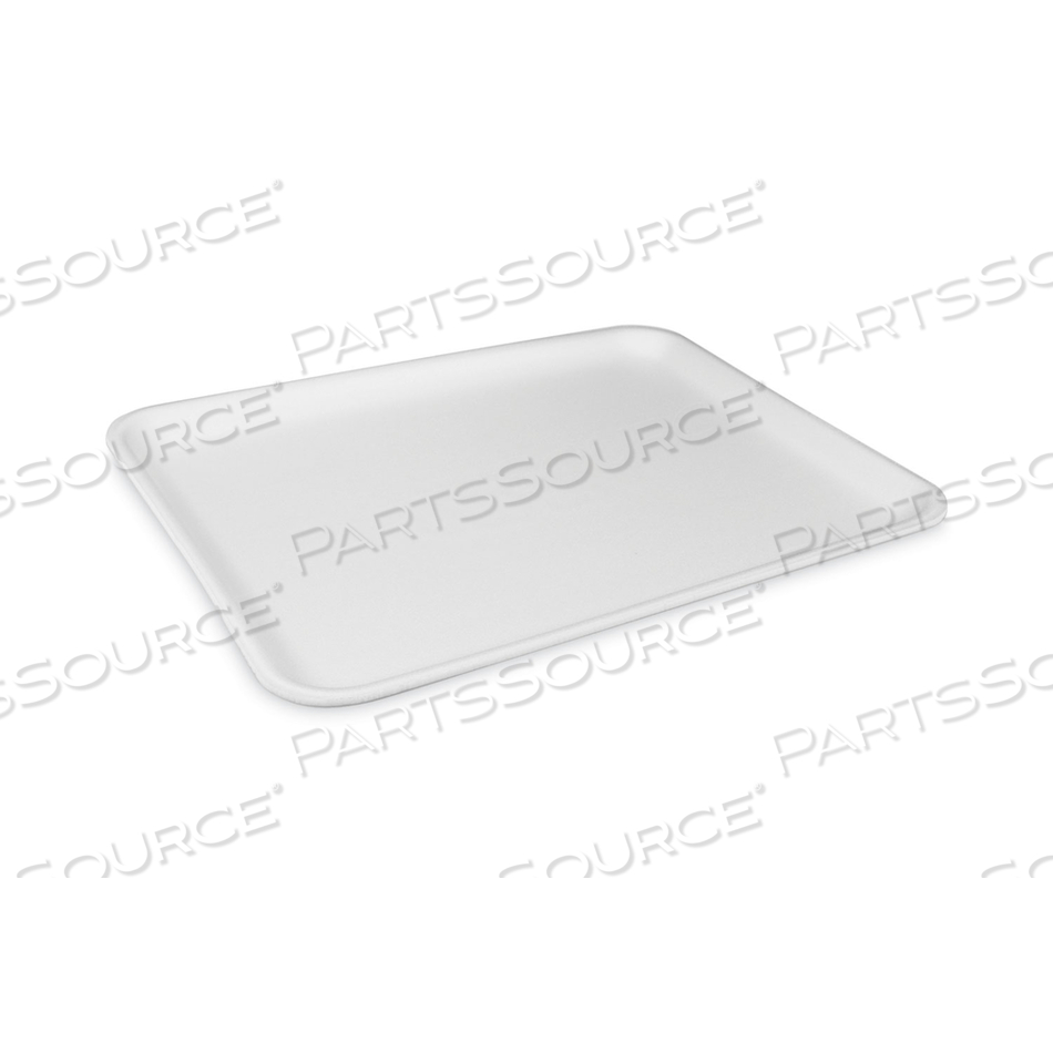 SUPERMARKET TRAY, #12S, 11 X 9 X 0.65, WHITE, FOAM, 250/CARTON 