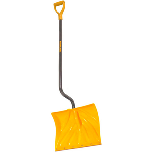 TRUETEMPER 18" ERGONOMIC POLY BLADE COMBO SNOW SHOVEL W/ STEEL D-GRIP HANDLE by True Temper