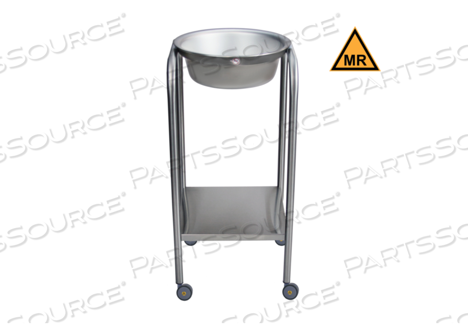 BAKER SINGLE BASIN SOLUTION STAND 33"H STAINLESS STEEL W/BASIN W/SHELF MRI SAFE by Blickman