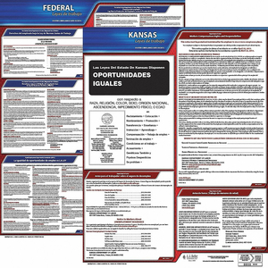 LABOR LAW POSTER FED/STA KS SP 20INH 3YR by J.J. Keller & Associates