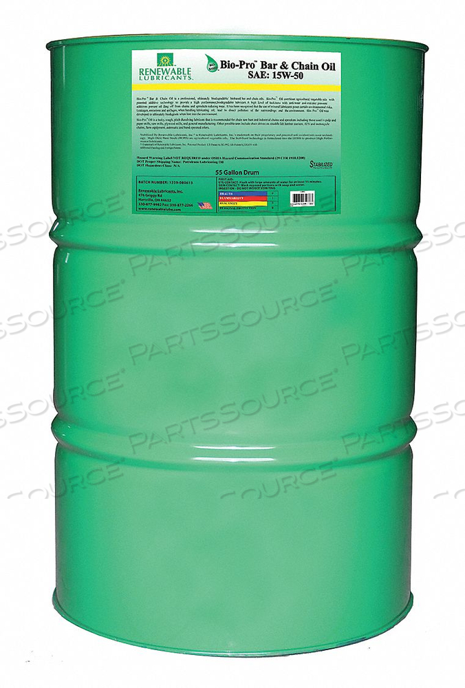 LUBRICANT DRUM 55 GAL. by Renewable Lubricants