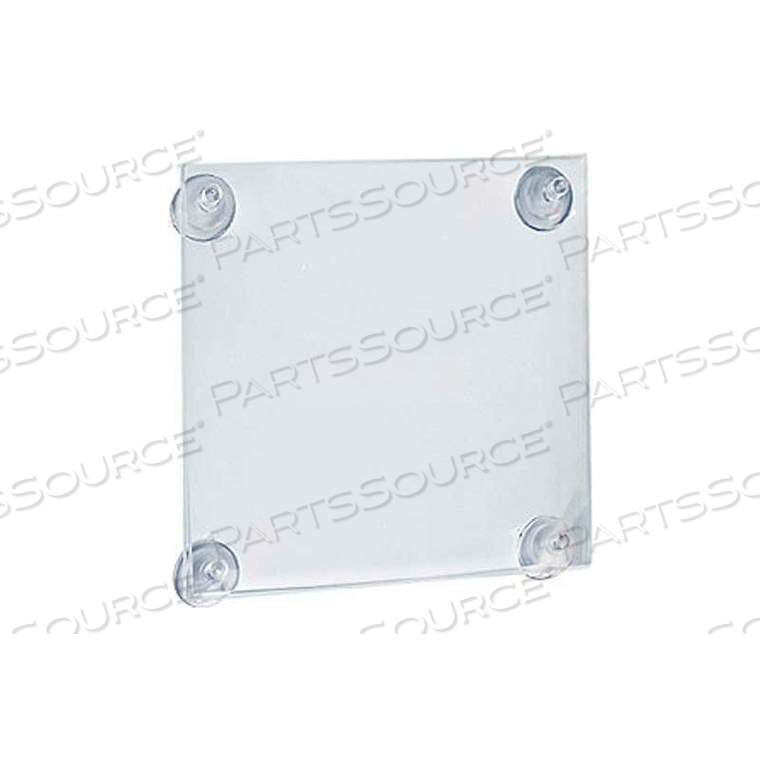 ACRYLIC SIGN HOLDER W/ SUCTION CUPS, 5.5" X 8.5" - PKG QTY 2 