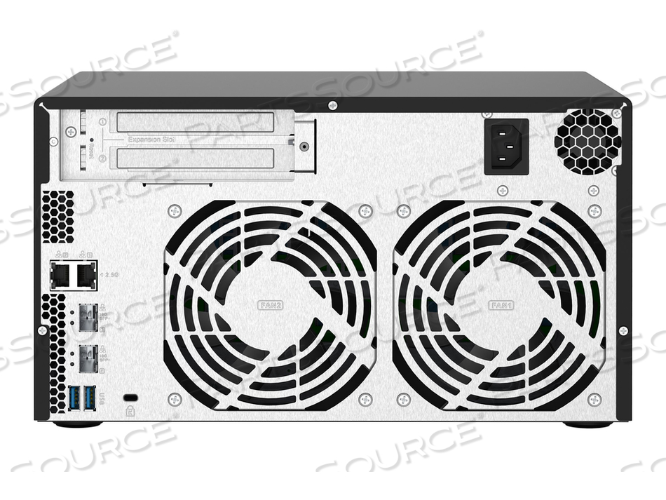 TS-832PX-4G, NAS SERVER, 8 BAYS, SATA 6GB/S, RAID 0, 1, 5, 6, 10, 50, JBOD, 60, RAM 4 GB, GIGABIT ETHERNET / 2.5 GIGABIT ETHERNET / 10 GIGAB by QNAP Security