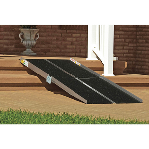 WALK RAMP, WHEELCHAIR RAMP, 8 IN SERVICE HT - MIN - NEW, NON-SKID, FOLDABLE, 8 FT OVERALL LG - NEW by Prairie View Industries Inc.
