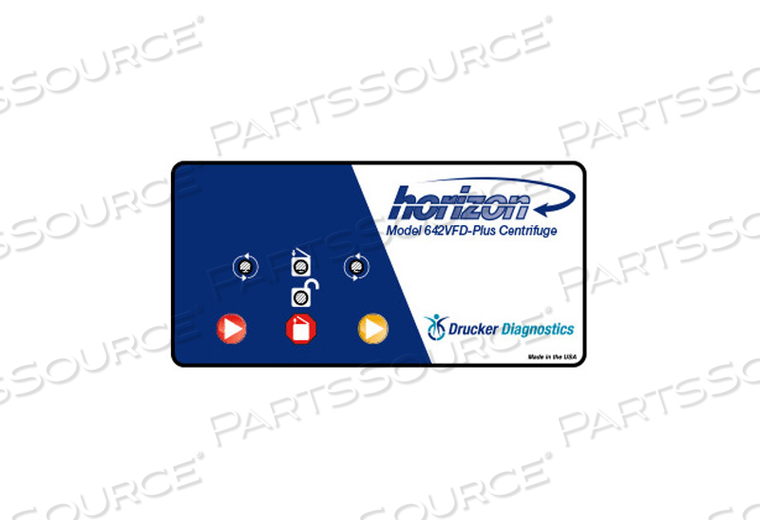 FRONT PANEL LABEL FOR 642VFD PLUS 